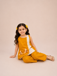 Embroidered Ethnic Co-ord Set for Girls — Soft Viscose Kurta Set