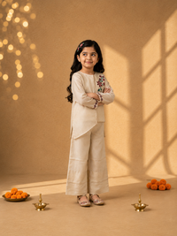 Pure Organza Co-ord Set for Girls — Embroidered Ethnic Celebration Wear
