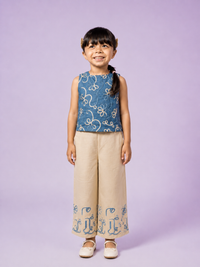 Handcrafted Ribbon Co-ord Set for Girls — Ethnic Party & Festive Wear